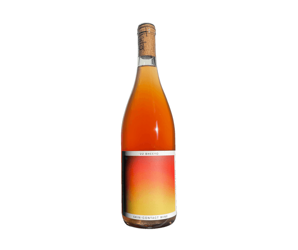 Bheyo skin-contact orange wine bottle